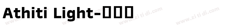 Athiti Light字体转换